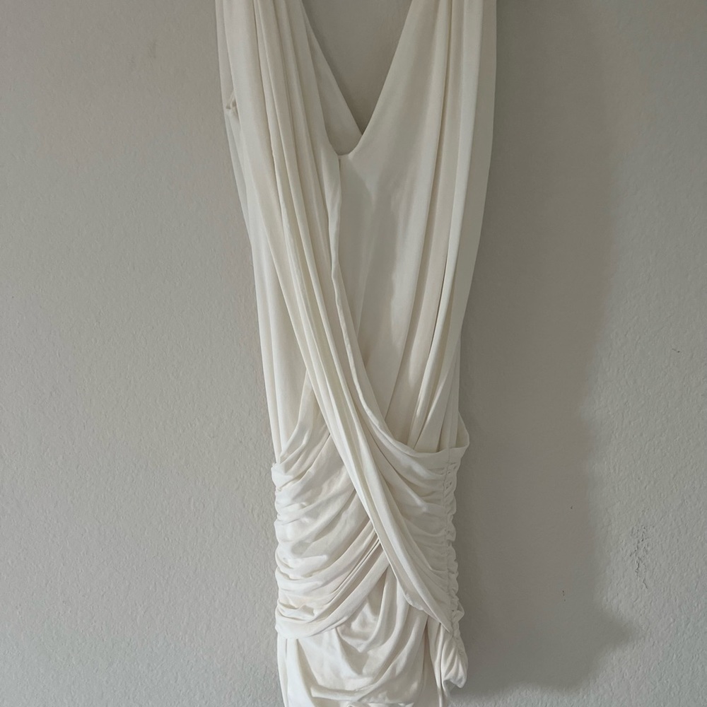 BCBG MAXAZRIA White Bodycom Mini Dress - Women’s S